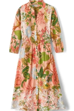 Soft Surroundings Dresses|Bellicia Embroidered Midi Dress MultiFloral