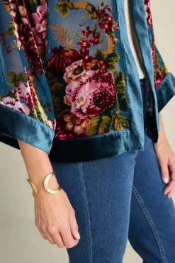 Soft Surroundings Toppers|Jackets & Coats|Bercy Velvet Topper RoseGardenBurnout