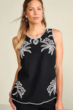 Soft Surroundings Tops|Bernita Top Black