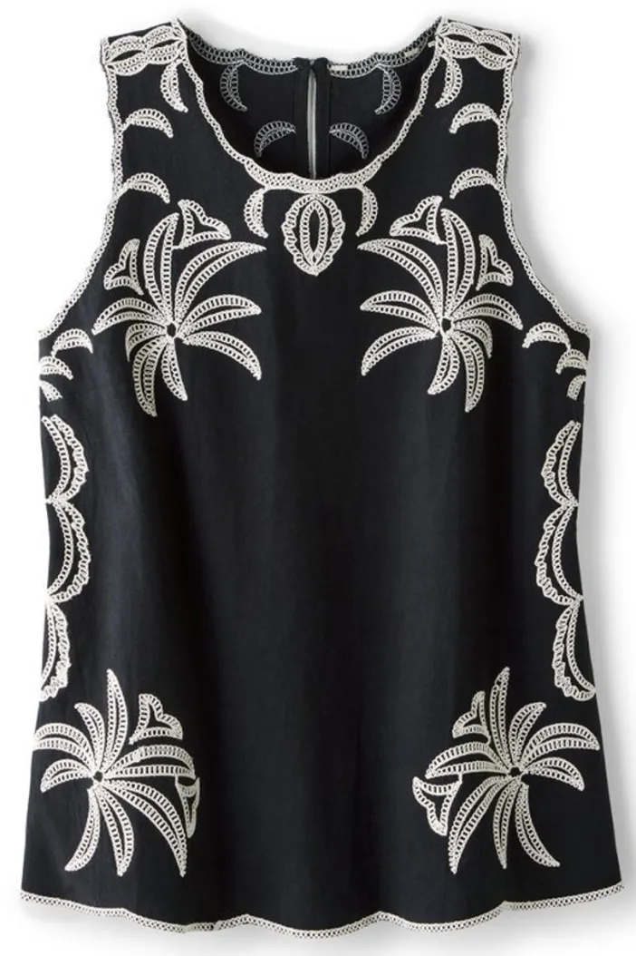 Soft Surroundings Tops|Bernita Top Black