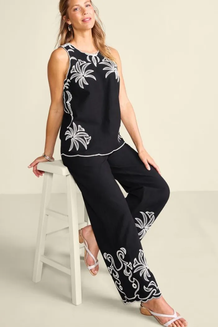 Soft Surroundings Tops|Bernita Top Black