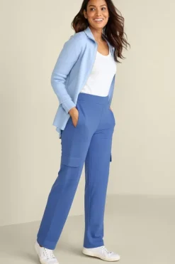 Soft Surroundings Pants|Birdie French Terry Cargo Pants TrueNavy