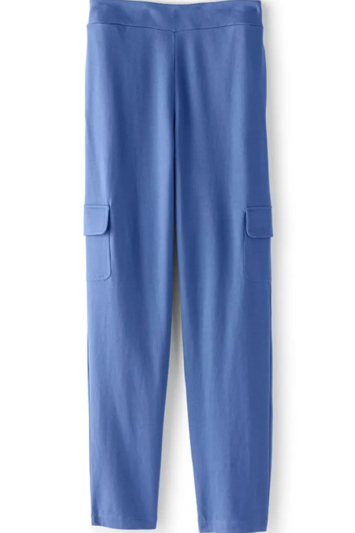Soft Surroundings Pants|Birdie French Terry Cargo Pants TrueNavy