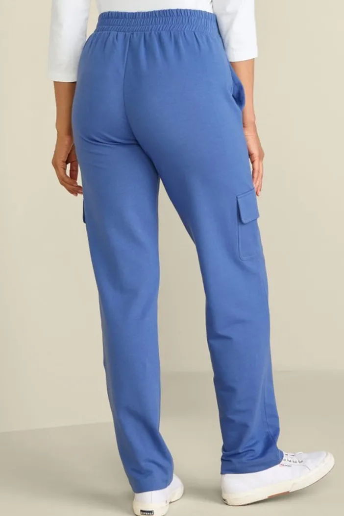 Soft Surroundings Pants|Birdie French Terry Cargo Pants TrueNavy