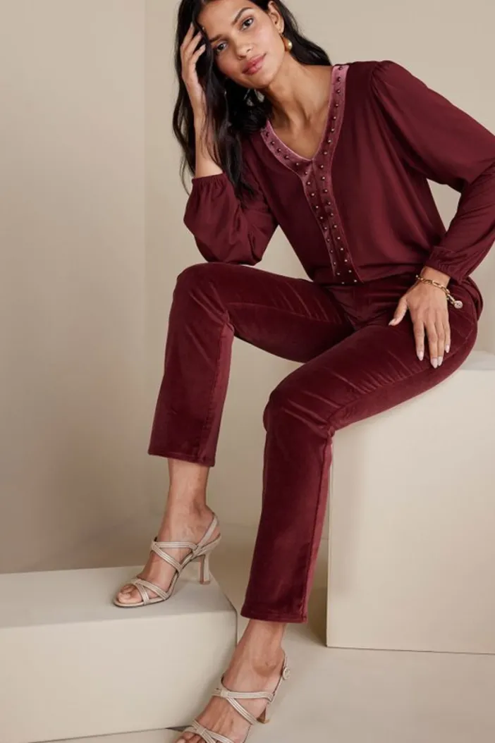 Soft Surroundings Pants|Blakely Velveteen Pants