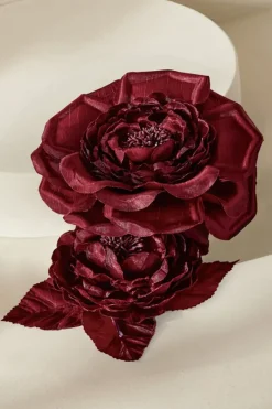 Soft Surroundings Jewelry|Bordeaux Blooms Pin Burgundy