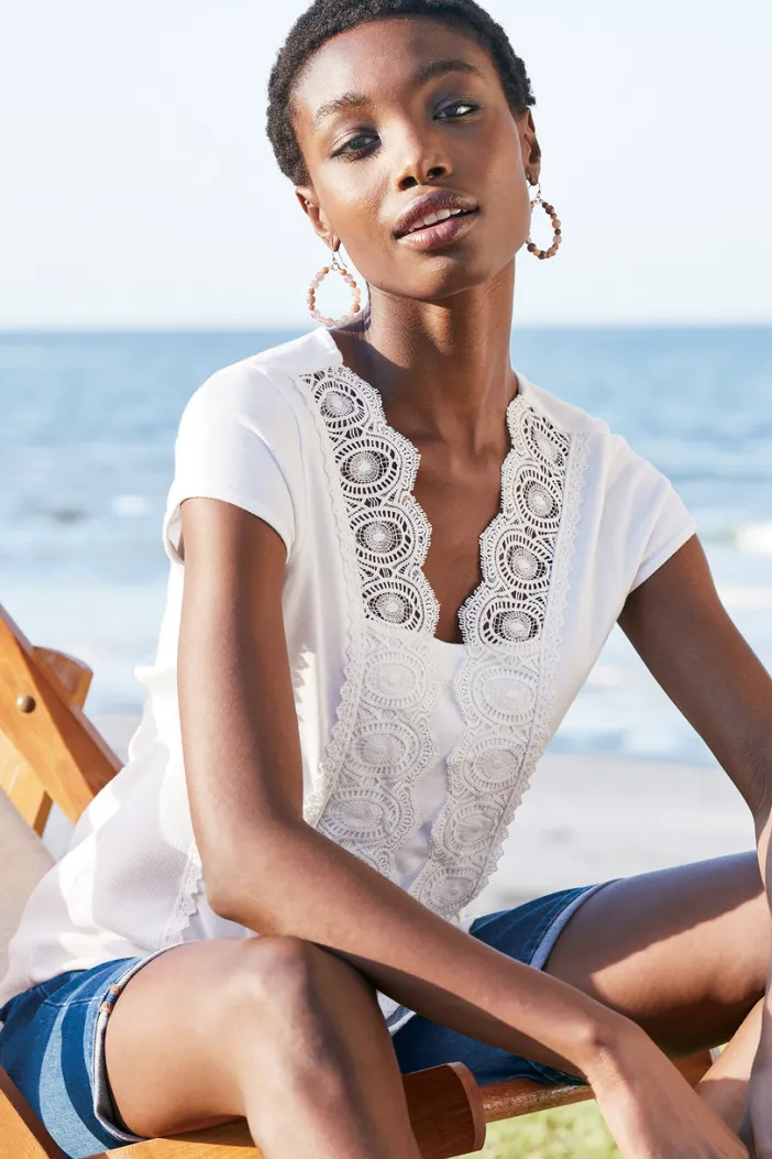 Soft Surroundings Tops|Breelyn Top White