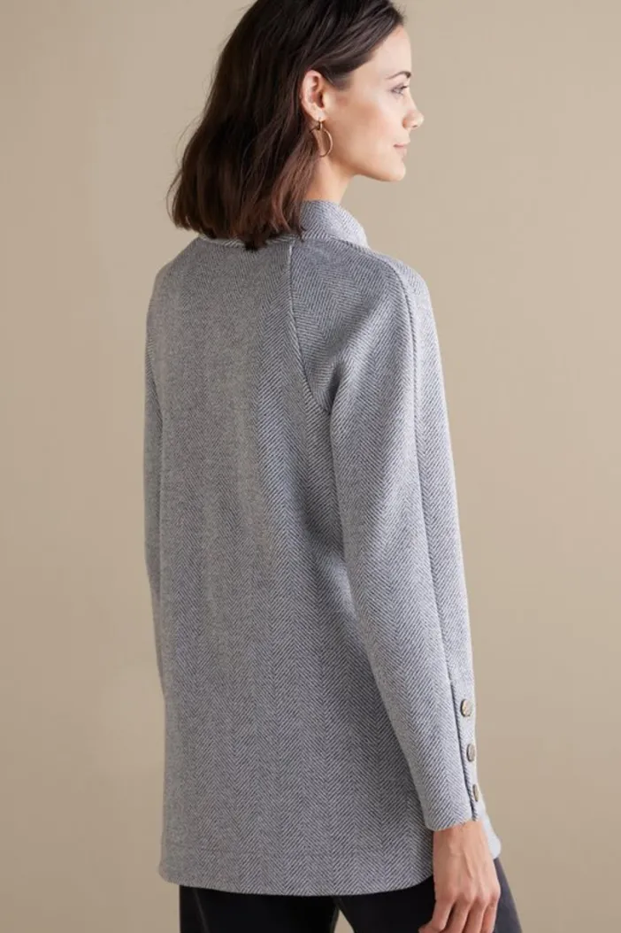Soft Surroundings Tops|Brooke Tunic Black/WhiteCombo