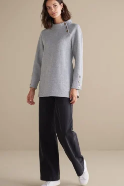 Soft Surroundings Tops|Brooke Tunic Black/WhiteCombo