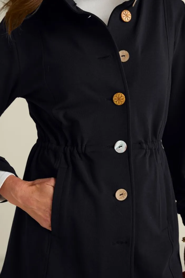 Soft Surroundings Jackets & Coats|Caprice French Terry Jacket Black