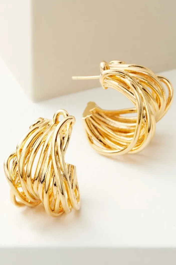 Soft Surroundings Jewelry|Earrings|Carissa Hoop Earrings Gold