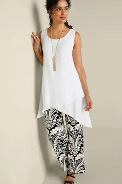 Soft Surroundings Tops|Celine Tunic Black