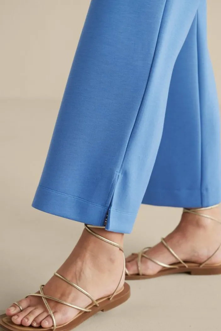 Soft Surroundings Pants|Ceri Knit Wide-Leg Pants