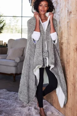 Soft Surroundings Sleepwear & Lounge|Scarves & Wraps|Chenille Sherpa Wearable Throw
