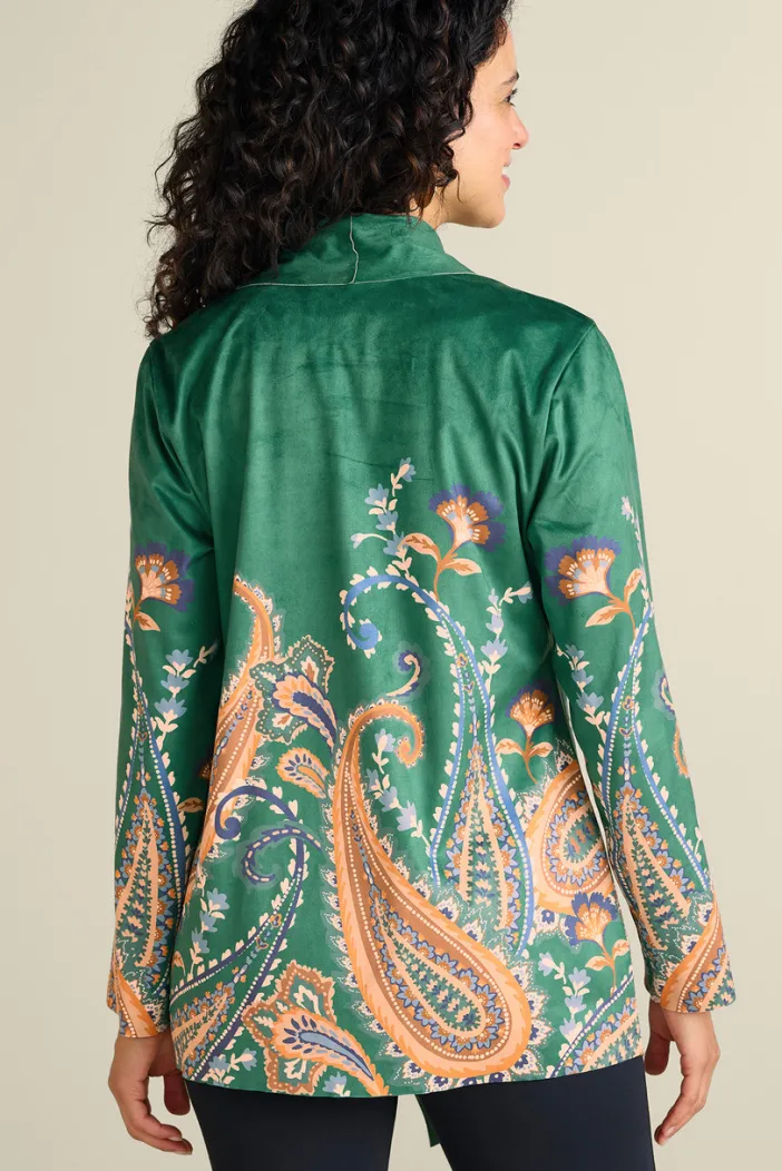 Soft Surroundings Toppers|Jackets & Coats|Chouteau Faux Suede Jacket CascadingBrdS