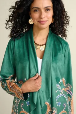 Soft Surroundings Toppers|Jackets & Coats|Chouteau Faux Suede Jacket CascadingBrdS