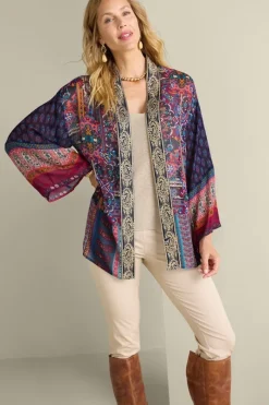 Soft Surroundings Toppers|Jackets & Coats|Cindra Topper AutumnalPatchworkMulti