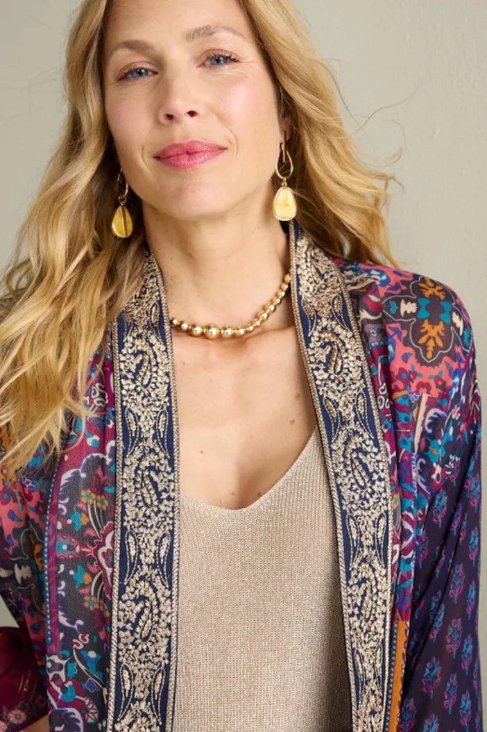 Soft Surroundings Toppers|Jackets & Coats|Cindra Topper AutumnalPatchworkMulti