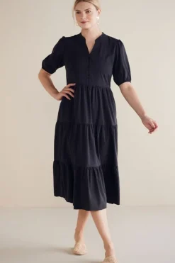 Soft Surroundings Dresses|Claudia Midi Dress Black