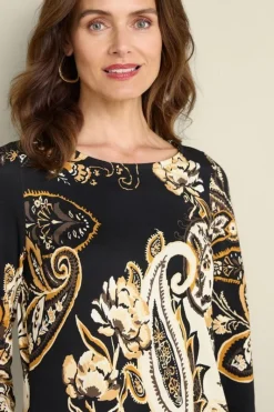Soft Surroundings Dresses|Clotilde Ponte Dress AutumnPaisley