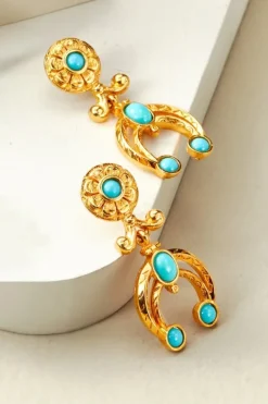 Soft Surroundings Jewelry|Earrings|Dakota Drop Earrings Turquoise