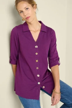 Soft Surroundings Tops|Tunics & Leggings|Danielle 3/4 Sleeve Tunic