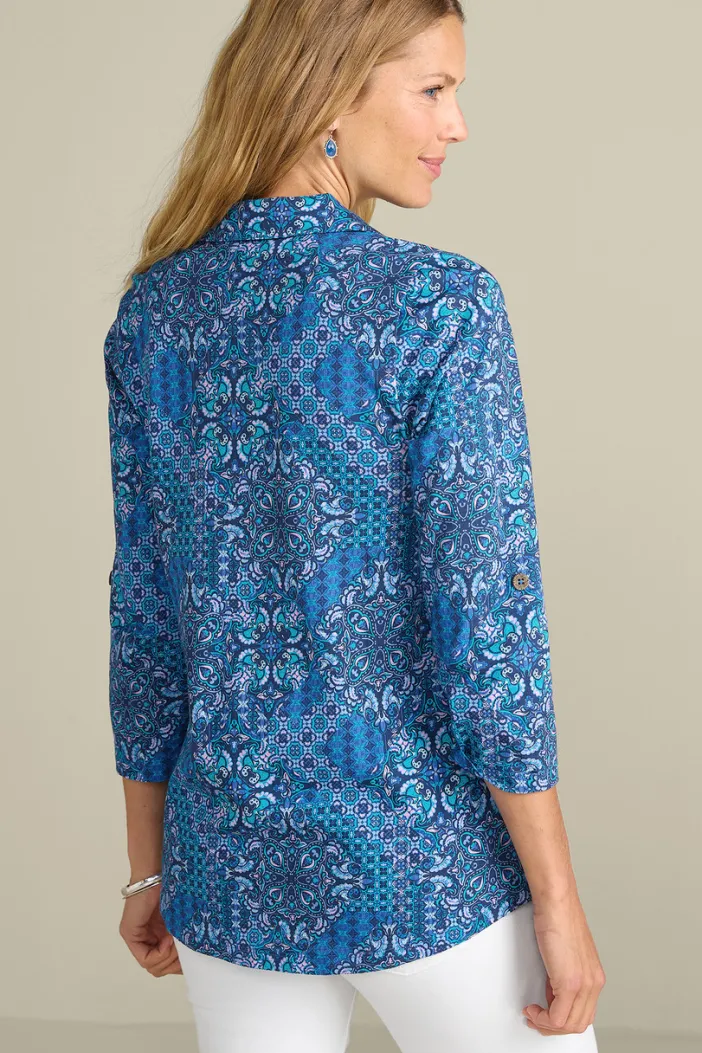 Soft Surroundings Tops|Tunics & Leggings|Danielle 3/4 Sleeve Tunic