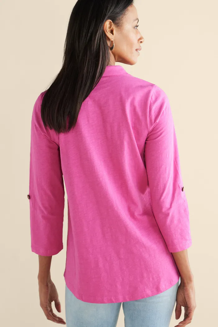 Soft Surroundings Tops|Tunics & Leggings|Danielle 3/4 Sleeve Tunic