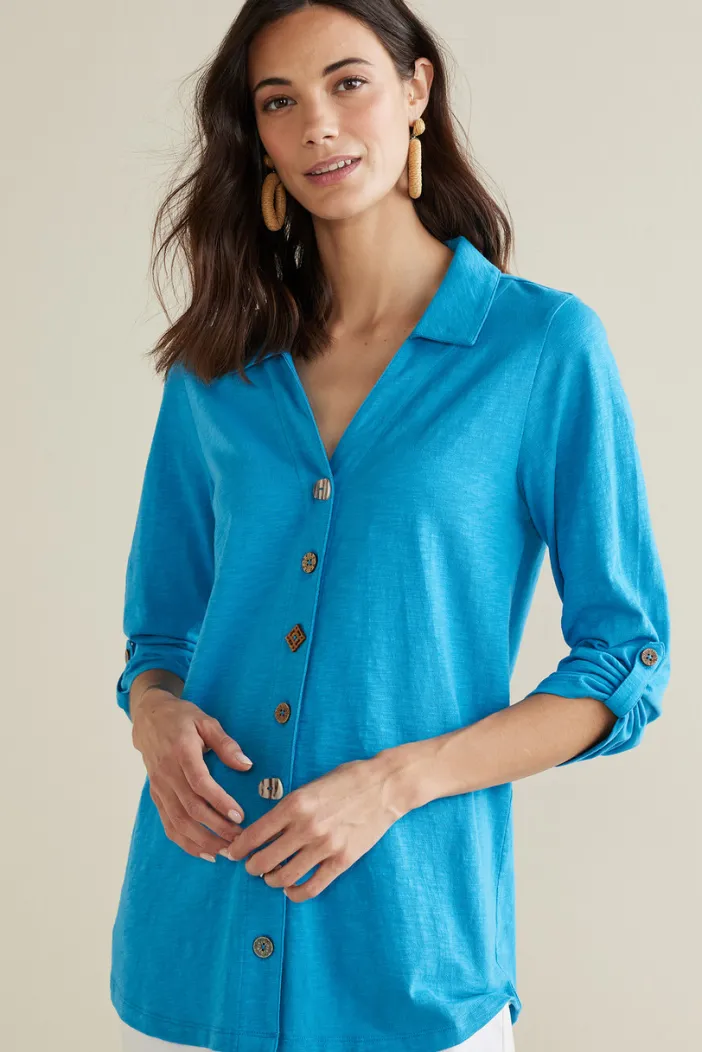 Soft Surroundings Tops|Tunics & Leggings|Danielle 3/4 Sleeve Tunic