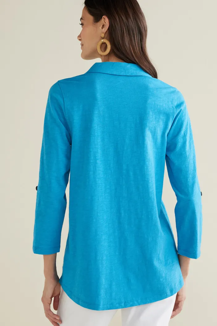 Soft Surroundings Tops|Tunics & Leggings|Danielle 3/4 Sleeve Tunic