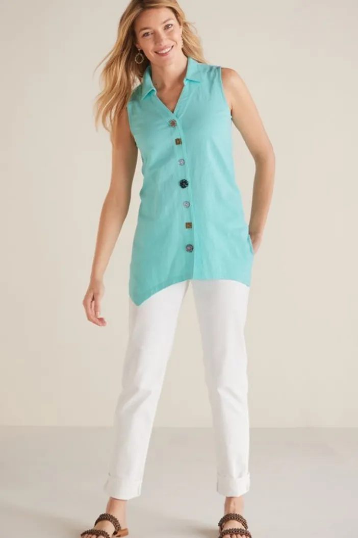 Soft Surroundings Tops|Danielle Button Tank