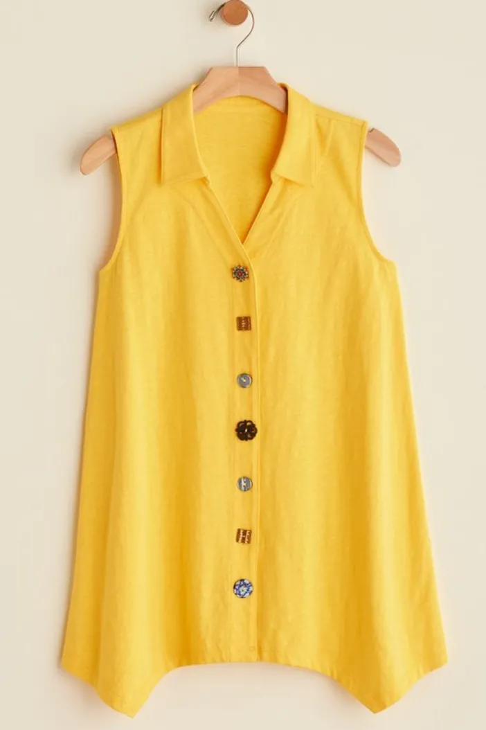 Soft Surroundings Tops|Danielle Button Tank