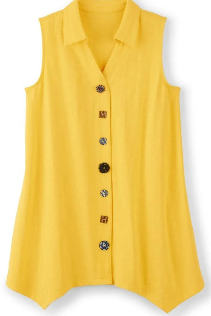 Soft Surroundings Tops|Danielle Button Tank