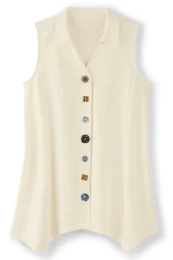 Soft Surroundings Tops|Danielle Button Tank