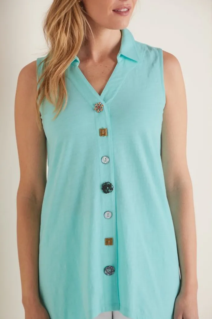 Soft Surroundings Tops|Danielle Button Tank