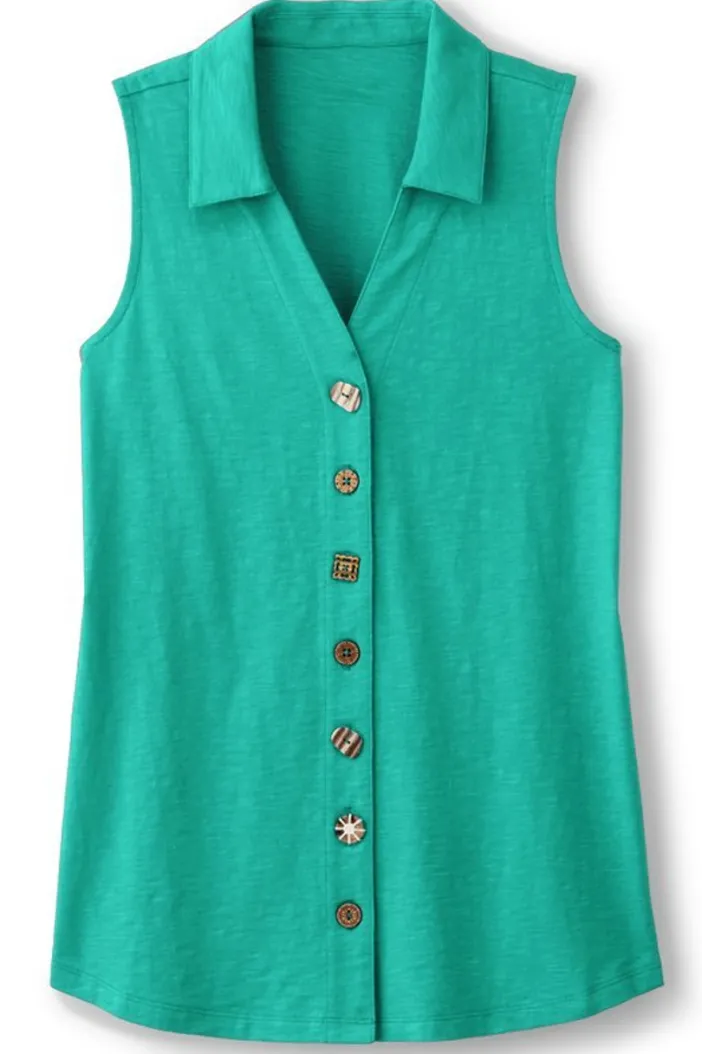 Soft Surroundings Tops|Tunics & Leggings|Danielle Sleeveless Tunic