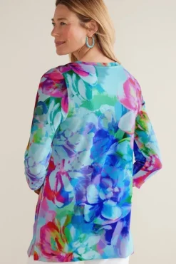 Soft Surroundings Tops|Darcy Tunic PinkSpringFloral