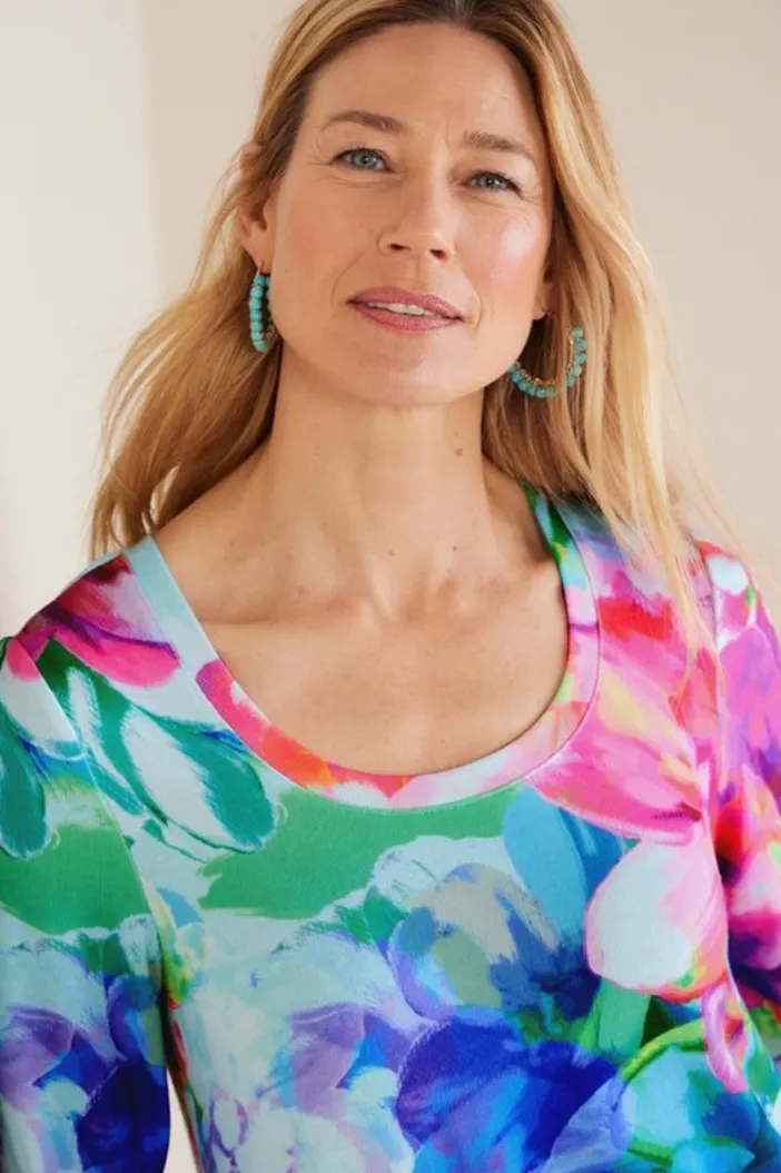 Soft Surroundings Tops|Darcy Tunic PinkSpringFloral