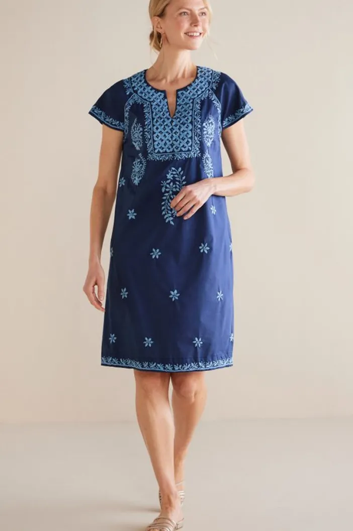 Soft Surroundings Dresses|Davina Short Dress Navy