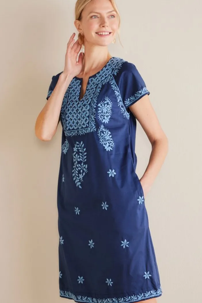 Soft Surroundings Dresses|Davina Short Dress Navy
