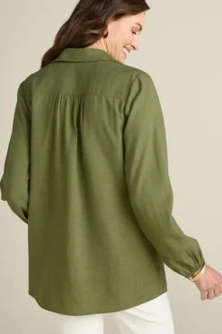 Soft Surroundings Tops|Delaine Tencel™ Tunic LodenGreen