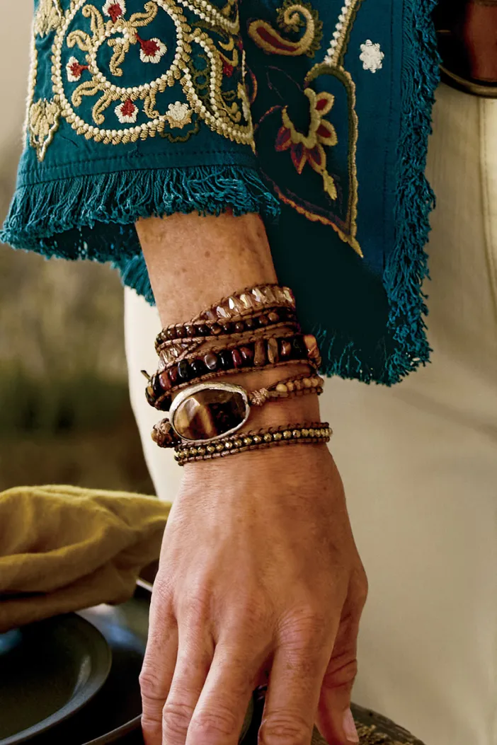 Soft Surroundings Jewelry|Bracelets|Della Wrap Bracelet Tiger'SEye