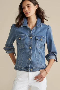 Soft Surroundings Toppers|Jackets & Coats|Diana Shapely Denim Jacket