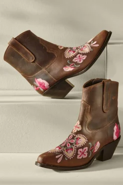 Soft Surroundings Shoes|Diba True Cainsville Embroidered Bootie