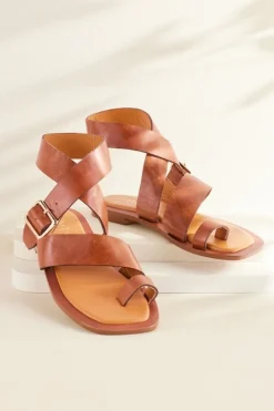 Soft Surroundings Shoes|Diba True Cite See Buckle Sandal Whiskey