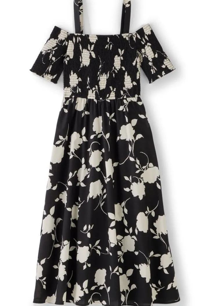 Soft Surroundings Dresses|Divani Dress BlackWhiteFloral