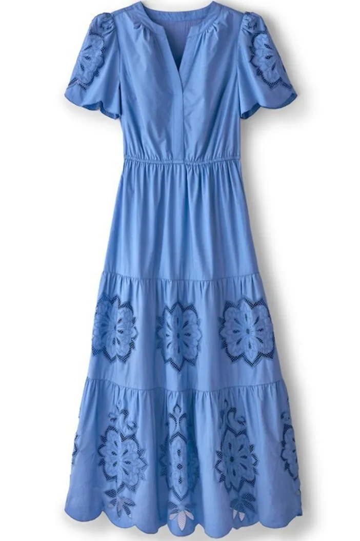 Soft Surroundings Dresses|Dorothy Maxi Dress BlueBonnet