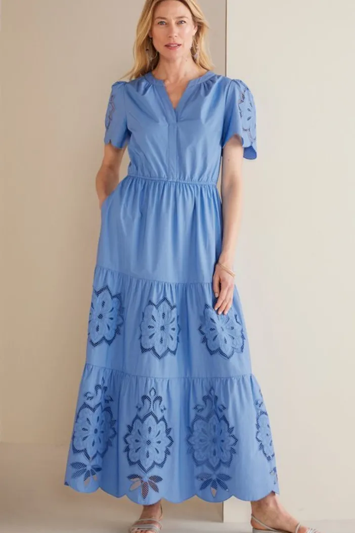 Soft Surroundings Dresses|Dorothy Maxi Dress BlueBonnet