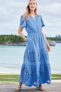 Soft Surroundings Dresses|Dorothy Maxi Dress BlueBonnet