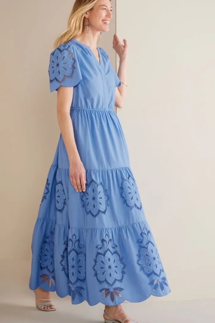 Soft Surroundings Dresses|Dorothy Maxi Dress BlueBonnet